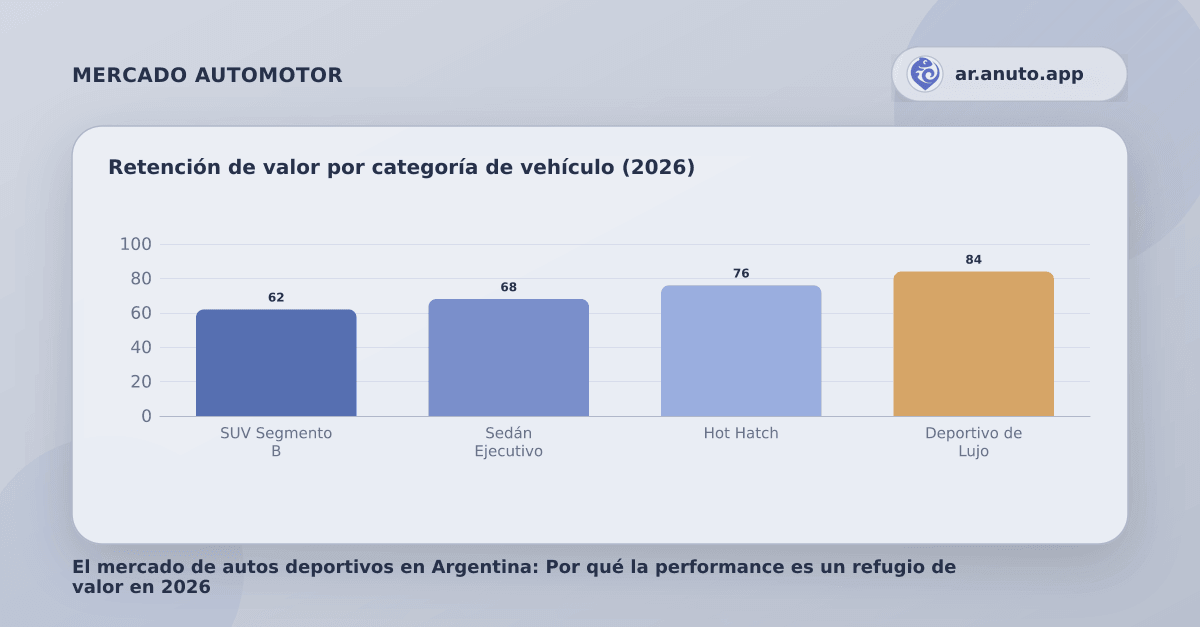 Retención de valor por categoría de vehículo (2026)