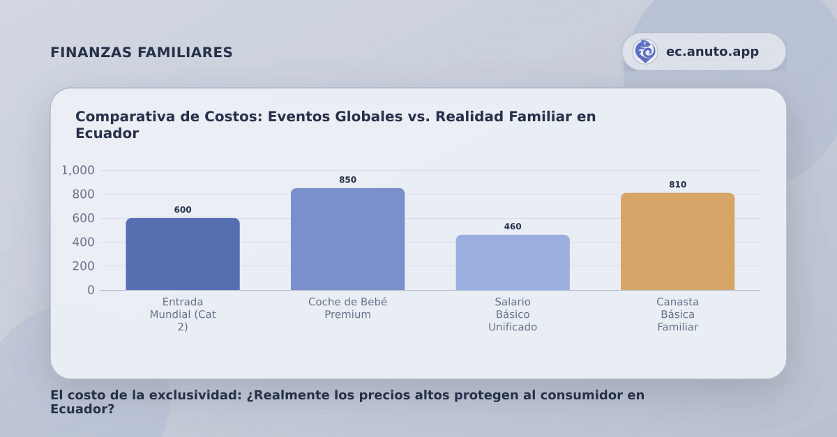 Comparativa de Costos: Eventos Globales vs. Realidad Familiar en Ecuador
