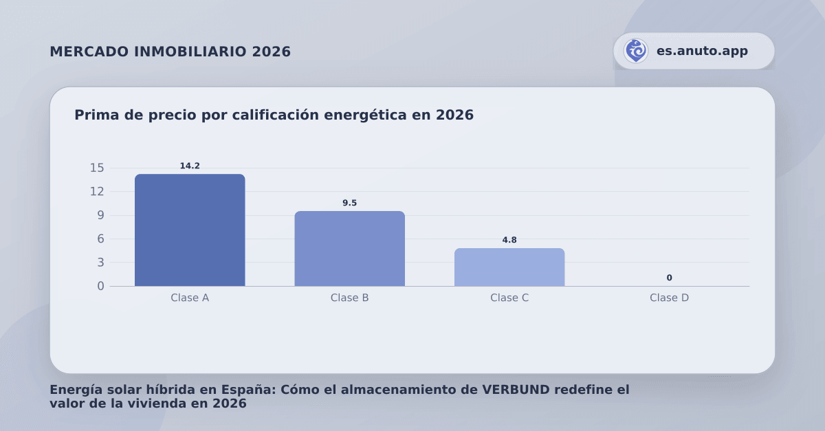 Prima de precio por calificación energética en 2026