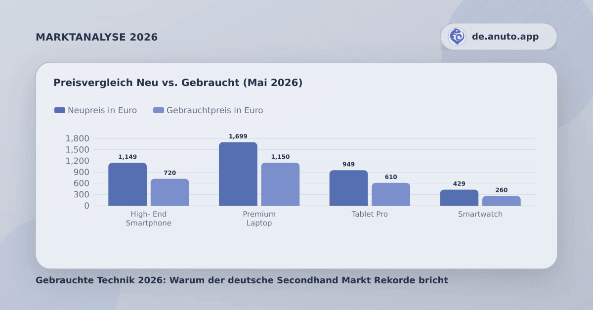 Preisvergleich Neu vs. Gebraucht (Mai 2026)