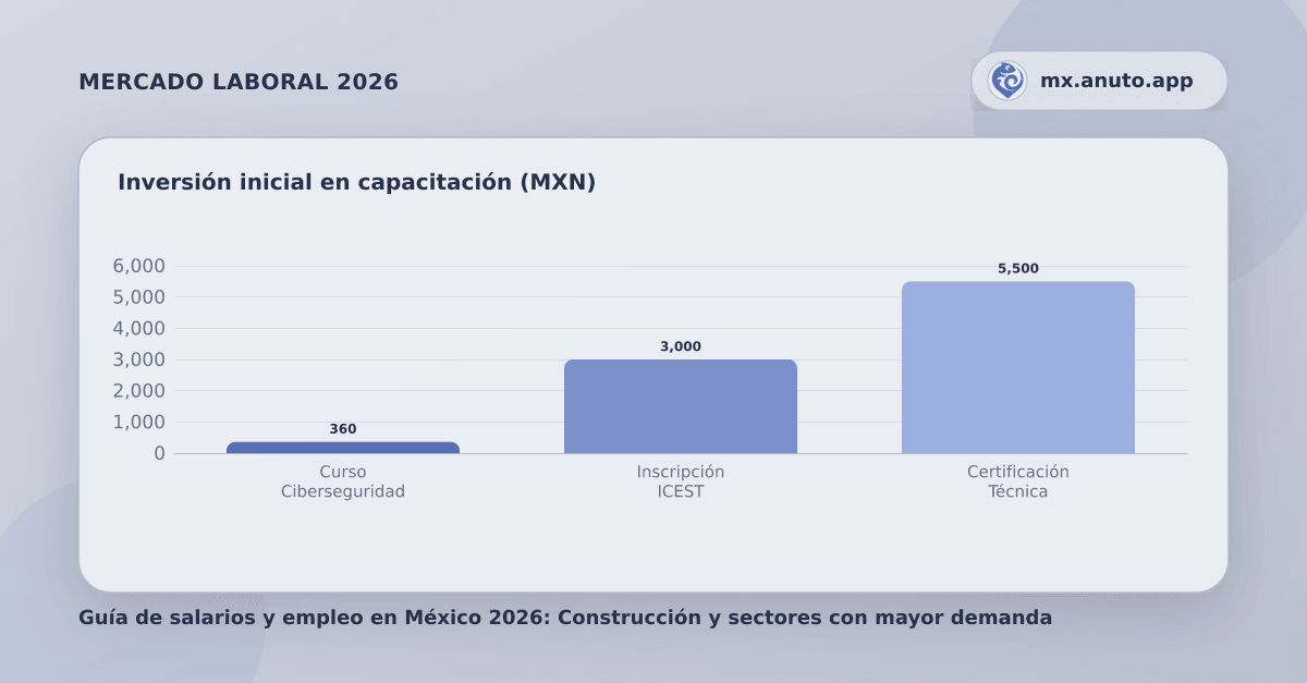 Inversión inicial en capacitación (MXN)