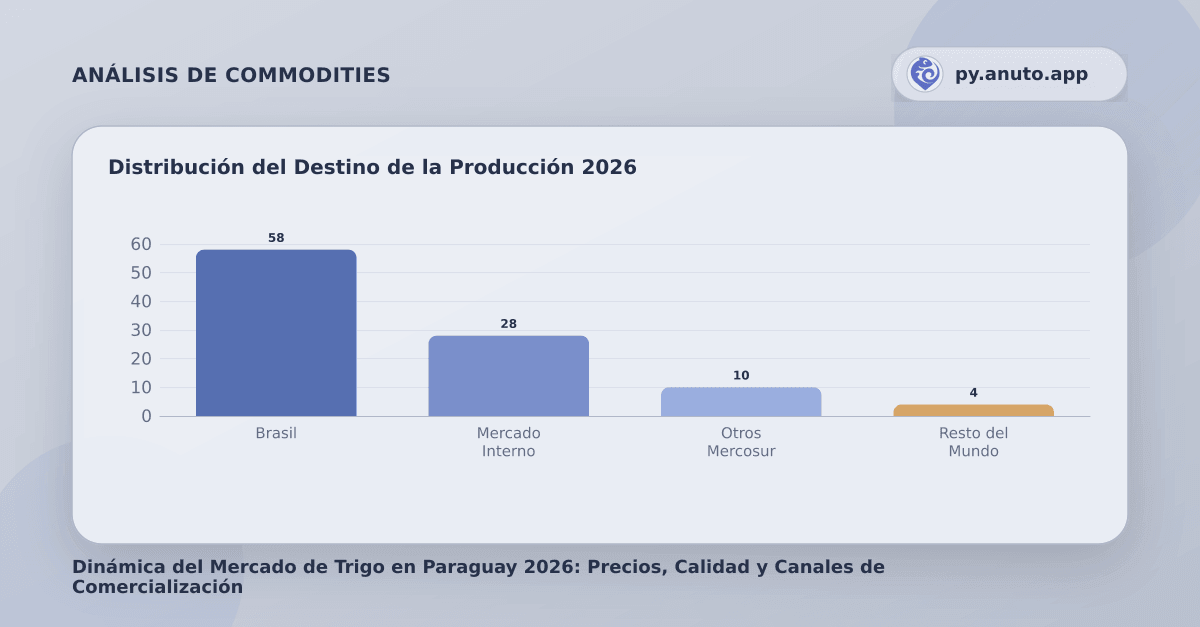 Distribución del Destino de la Producción 2026