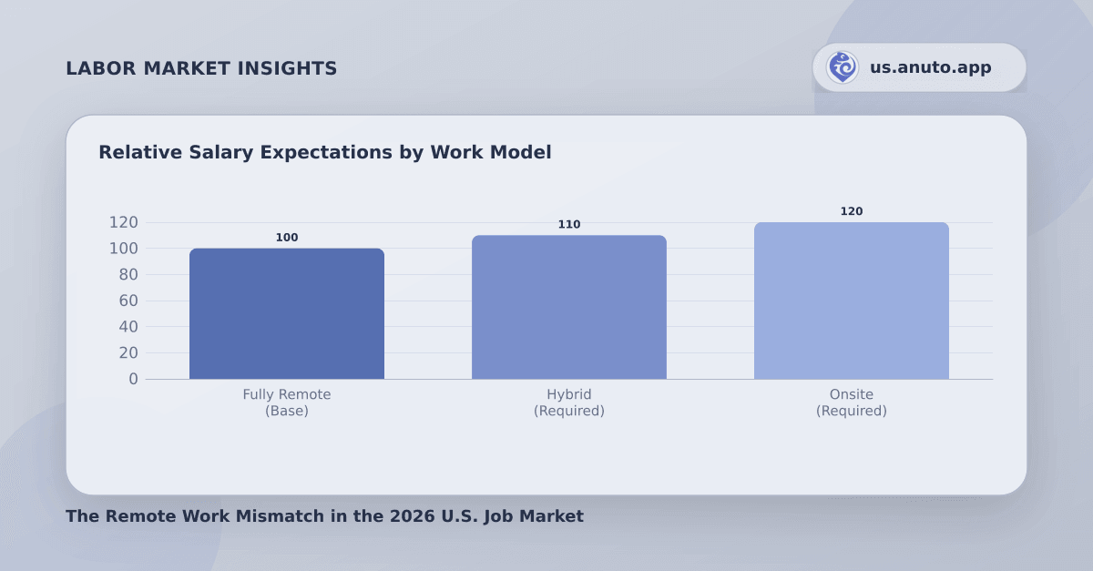 Relative Salary Expectations by Work Model