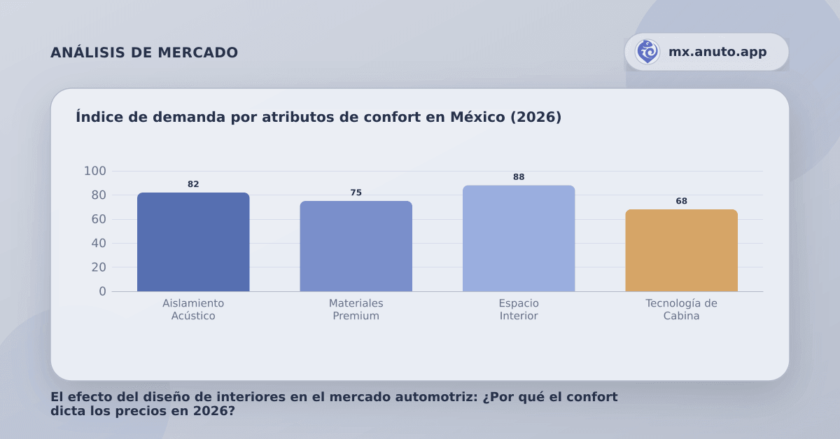 Índice de demanda por atributos de confort en México (2026)