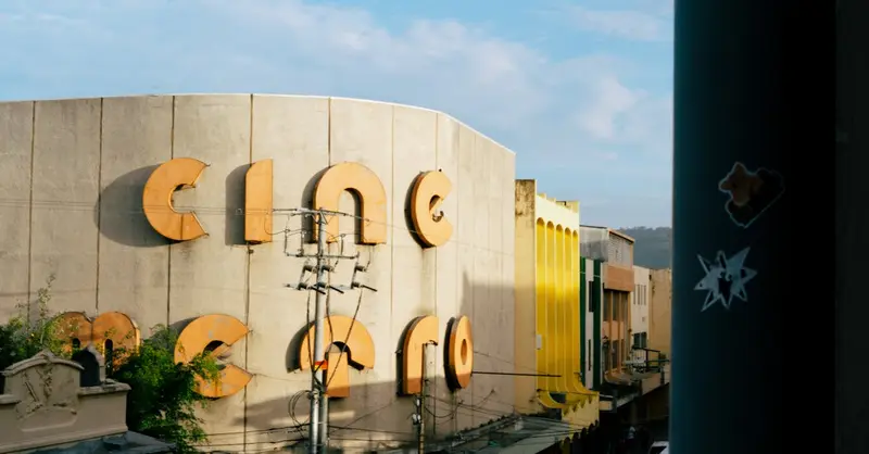 Captured on a sunny day, the iconic Cine Metro in San Salvador epitomizes El Salvador's cultural charm.