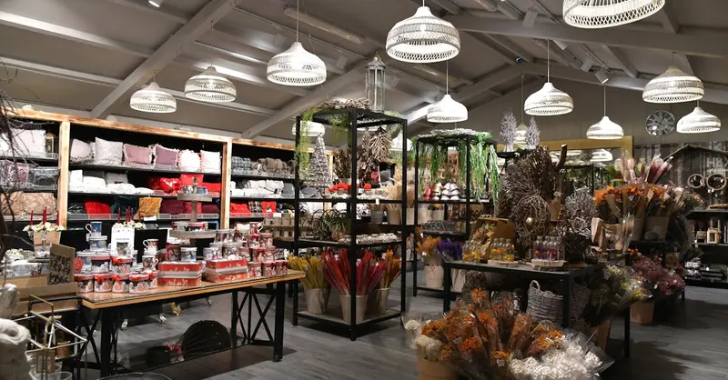 Browse the diverse merchandise and home decor in a cozy Italian retail store.